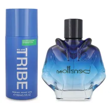 Kit perfume Benetton Tribe edt perfume + desodorante Foto mini 3