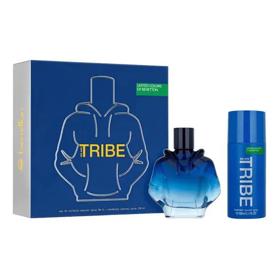 Kit perfume Benetton Tribe edt perfume + desodorante Foto 1