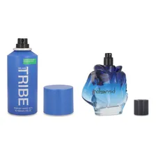 Kit perfume Benetton Tribe edt perfume + desodorante Foto mini 4