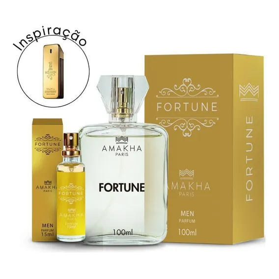 Kit Perfume Fortune 100ml E 15ml Amakha Paris Foto 1