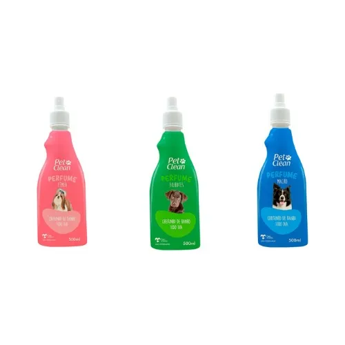 Kit Perfumes CĂŁes E Gatos - FĂȘmea, Macho E Filhote 500ml FragrĂąncia Variadas Foto 1