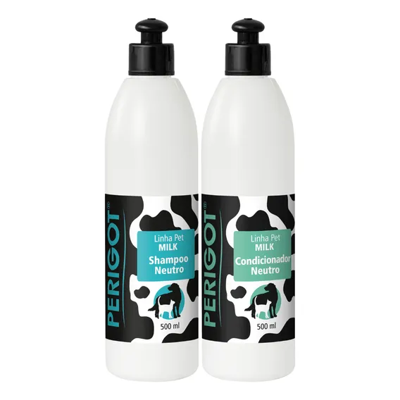 Kit Perigot Shampoo Neutro + Condicionador Milk 500 Fragrância Sem Foto 1