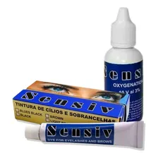 Kit Permanente Cílios Sensiv + Tintura E Ox + Copo Dappen Cor Preto Foto mini 2