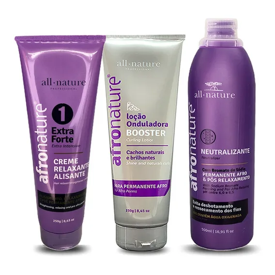 Kit Permanente Relaxamento Afro Nature All Nature Foto 1