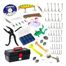 Kit Pesca Caixa Alicate Pega Peixe Isca Artificial +itens Foto mini 1
