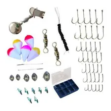 Kit Pesca Caixa Alicate Pega Peixe Isca Artificial +itens Foto mini 3
