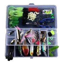 Kit Pesca Isca Artificial Tucunare Robalo 101 Peças + Estojo Cor Conforme as fotos - sku 021 Foto mini 4