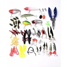 Kit Pesca Iscas Artificiais + Alicate + Estojo 101 Peças Cor Variado Foto mini 2