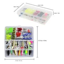 Kit Pesca Iscas Artificiais + Alicate + Estojo 101 Peças Cor Variado Foto mini 4