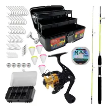Kit Pesca Maleta Vara Molinete Linha Completo - 81 Itens Foto mini 4