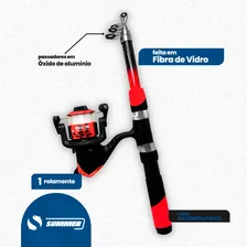 Kit Pesca Pescaria Completa Vara 1,70m Molinete Maleta Itens Foto mini  3