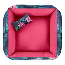 Kit Pet Cama Para Cachorro Gato 70x70 + Mantinha Pet Soft Cor Floratta Foto mini 4