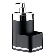 Kit Pia Cozinha Dispenser Detergente Esponja + Lixeira Preto Foto mini 4