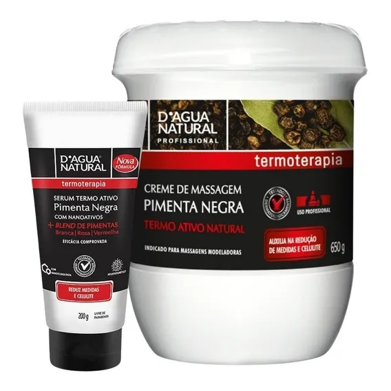 Kit Pimenta Negra Creme E Serum D'agua Natural Foto 1