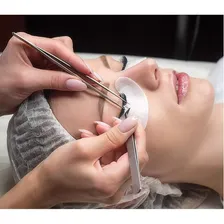 Kit Pinça Curva E Reta De Extensão De Cílios Fio A Fio Foto mini  2