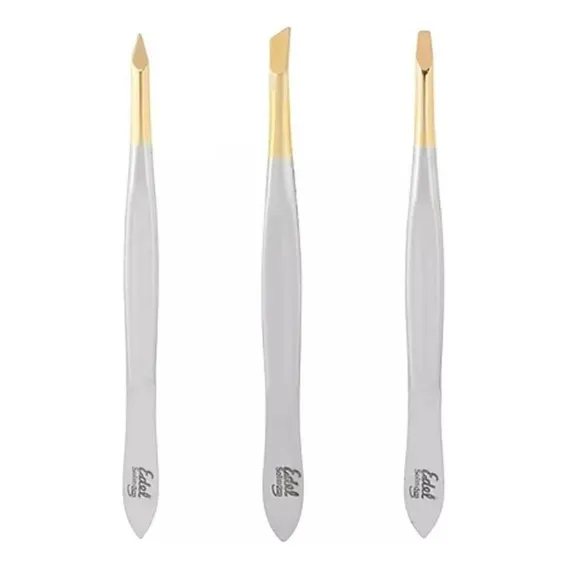 Kit Pinça Depilação 9cm Pontas Variadas Edel Solingen Foto 1