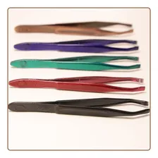 Kit Pinças Nzx Sobrancelha Colors Profissional Cor Coloridas Lisa Foto mini 3
