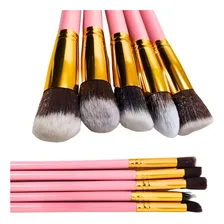 Kit Pincel De Maquiagem 10 Peças Pincel Profissional Cor Branco Foto mini 3