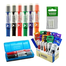 Kit Pincel De Quadro Branco, Refis, Apagador E Ponta Pilot Foto mini 1