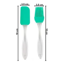 Kit Pincel E Espatula Em Silicone Para Cozinha Utensilios Foto mini 2