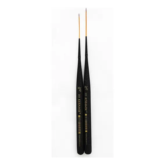 Kit Pincel Keramik 333 Carga Dupla One Stroke - 2 Tamanhos Foto 1