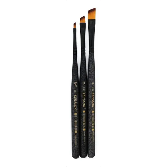 Kit Pincel Keramik 363 Carga Dupla One Stroke - 03 Unidades Foto 1