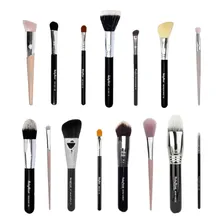 Kit Pincel Linha Max Maquiagem 15 Pincéis Ruby Rose Completo Cor Preto Foto mini 2
