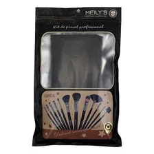 Kit Pincel Maquiagem 12 Pinceis Profissional + Nécessaire Cor Preto Foto mini 4