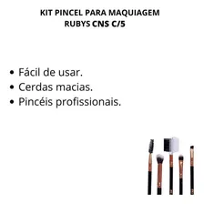 Kit Pincel Para Maquiagem Rubys Cns C/3 Foto mini  3