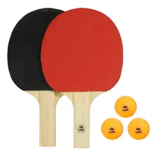 Kit Ping-pong 2 Raquetes + 3 Bolinhas - Bel Foto mini 1