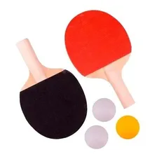 Kit Ping Pong - Rede Retrátil + 2 Raquetes + 3 Bolinhas Foto mini 2