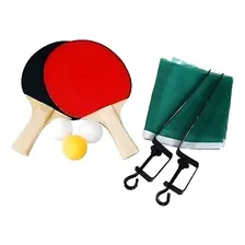 Kit Ping Pong Tênis Mesa 2 Raquetes 3 Bolinhas Rede Suporte Foto mini  3