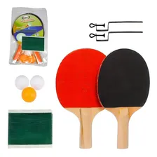 Kit Ping Pong Tênis Mesa 2 Raquetes 3 Bolinhas Rede Suporte Foto mini 4