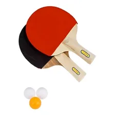 Kit Ping Pong TĂȘnis Mesa Com 2 Raquetes E 3 Bolinhas Foto mini 3