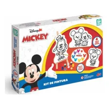 Kit Pintura Infantil Do Mickey Cavalete, Telas E Tintas Colorido Foto mini 2