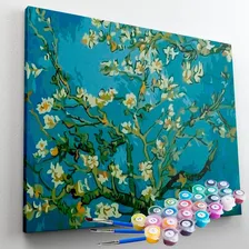 Kit Pintura Numerada - Amendoeira Em Flor/ Van Gogh Foto  mini 1