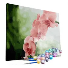 Kit Pintura TerapĂȘutica Flores OrquĂdeas - Pintura Numerada Foto mini 4