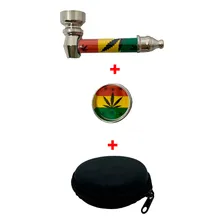 Kit Pipe De Metal + Tela + Case + Dichavador Metal 2 Partes Foto mini 3