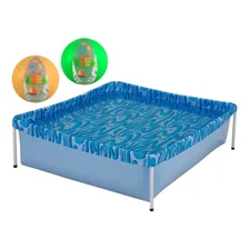 Kit Piscina 400 Litros + 2 Bolas Infláveis Verde / Laranja Foto mini 1