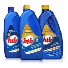 Kit Piscina Protege Clarifica Elimina Oleosidade Hth Foto mini 1
