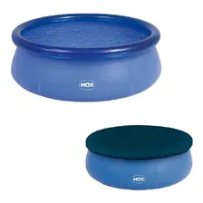 Kit Piscina Redonda Inflável 3400 Litros + Capa Mor Foto  mini 1