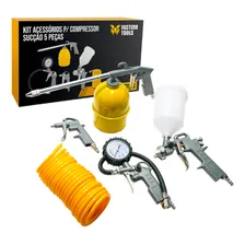 Kit Pistola De Gravidade Para Compressor Com 5 Peças Fasterr Foto mini 1
