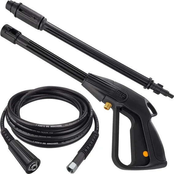 Kit Pistola Lança 3m Mangueira Lavadora Alta Pressão Hpi1100 Foto 1