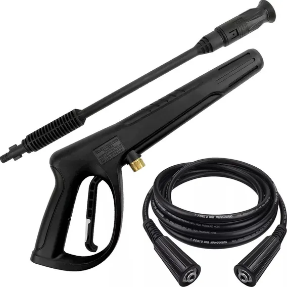 Kit Pistola Mangueira 06 Metros Para Lavadora Famastil 1600w Cor Preto Foto 1