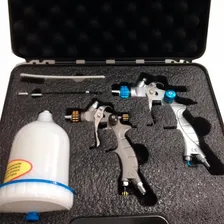 Kit Pistolas De Pintura Wimpel Mp260 E Mp262 Com Maleta Cor Cinza Foto mini 3