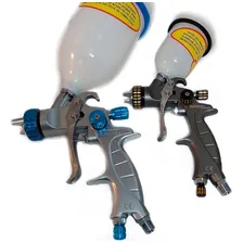 Kit Pistolas De Pintura Wimpel Mp260 E Mp262 Com Maleta Cor Cinza Foto mini 4