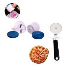 Kit Pizzaiolo Fatiador Cortador Espiral Vegetais Manual Foto mini 1