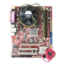 Kit Placa Mae 775 + Intel Core 2 Duo + Memoria 4gb Ddr2 Cor Verde Foto mini  3