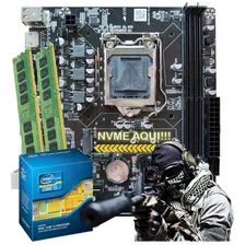 Kit Placa Mae Processador Memoria I5 3570 + H61 + 8gb + Cor Preto Foto mini 1