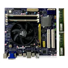 Kit Placa Mãe Foxconn Pentium G870 + Memoria 4gb + Cooler Cor Azul Foto mini 1